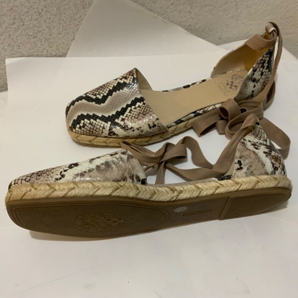 Vince Camuto Jeliany Leather Lace-Up Espadrilles size 11/43 - Picture 8 of 9